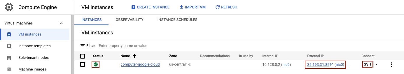 GOOGLE CLOUD FREE TIER VM visual data 7